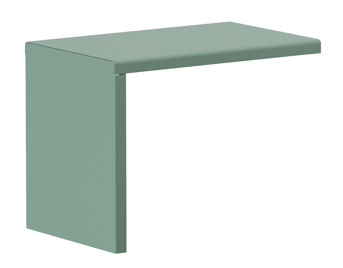 STEEL Tisch wandbefestigt