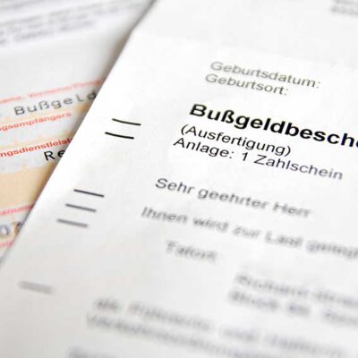 Bußgeldbescheid
